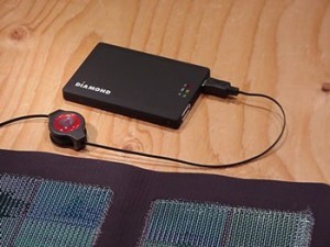 Mobile Power Battery - connect to solar USB panel