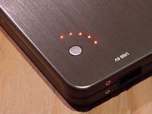 V60 Battery Pack status indicator lights