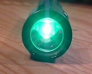 Nightstar Green LED Shake Flashlight