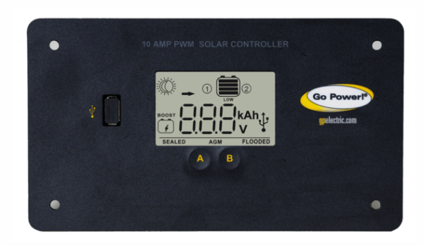 go power 10a digital solar charge controller