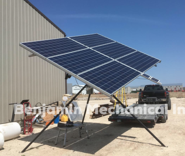 Benjamin Mechanical dual axis solar tracker