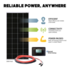 Go Power Overlander solar charging kit features