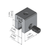 s-5-e mini metal roof clamp dims