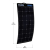 FLEX-190 190W flex solar dims