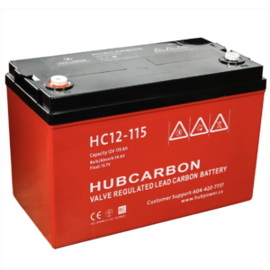 hub hc12-115 lead-carbon deep cycle AGM battery