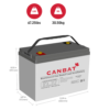 canbat cdc200-6 6v 200ah agm battery specs